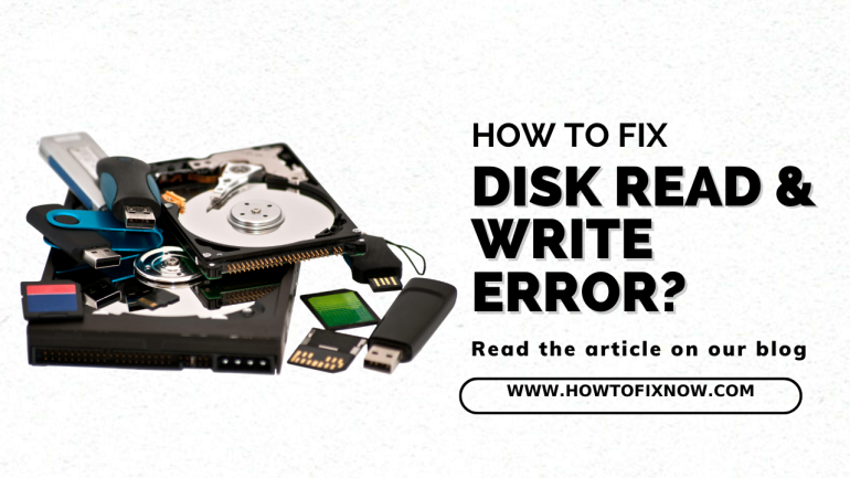 Disk Read & Write Error